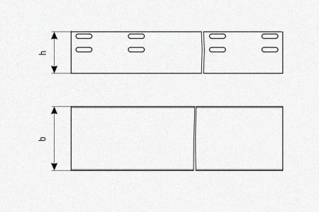 Лоток глухой ЛМГ 50х25х2000 УТ1,5, оцинкованный лист, S0,8