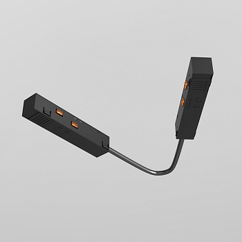 Коннектор питания угловой 15см Exility черный