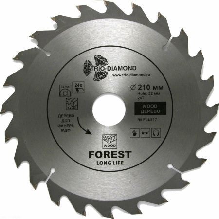 Диск пильный 210*32/30*24Т FLL817 Trio-Diamond