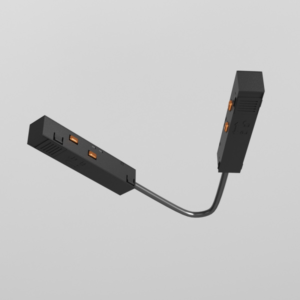 Коннектор питания угловой 15см Exility черный