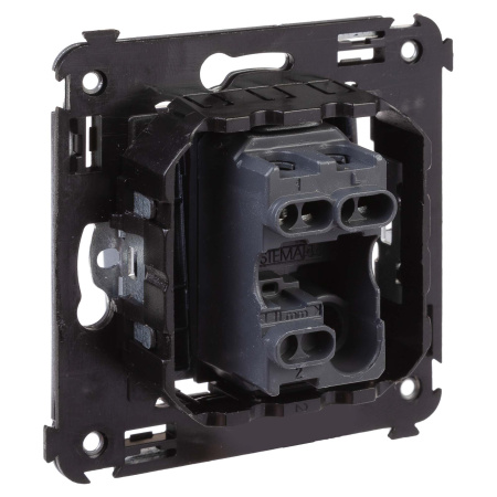 Выключатель одноклавишный в стену, "Avanti", "Закаленная сталь" DKC