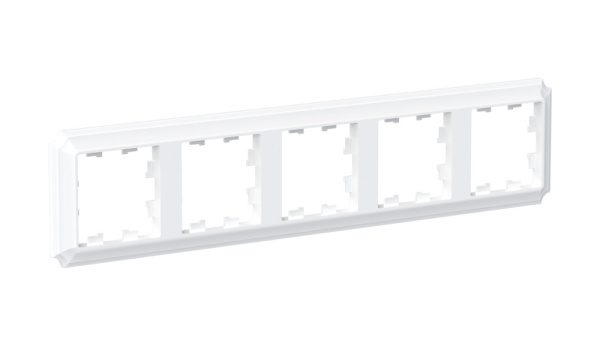 ATLASDESIGN ANTIQUE 5-постовая РАМКА, универсальная, БЕЛЫЙ Schneider Electric