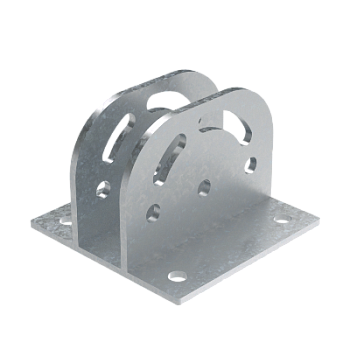 Крепление с площадкой шарнирное для профиля BPM-41, горячеоцинкованное DKC