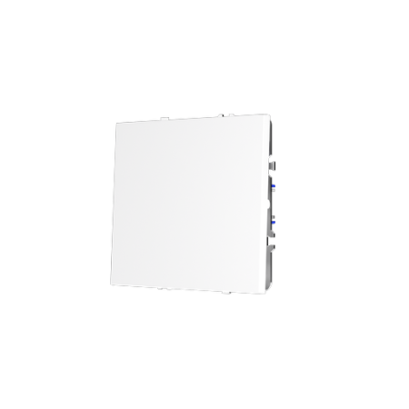 Проходной переключатель встраиваемый Voltum S70 одноклавишный 10А, (белый глянцевый)