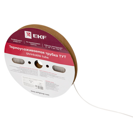 Термоусаживаемая трубка ТУТ 2/1 прозрачная рулон PROxima EKF Термоусаживаемая трубка ТУТ 2/1 прозрачная рулон PROxima EKF