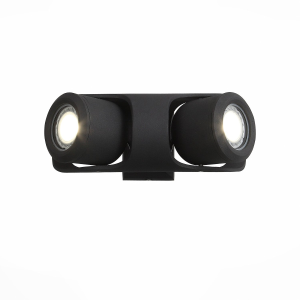 Светильник уличный настенный Черный/Черный, Прозрачный G5,3 2*3Вт SL093.401.02 ST LUCE