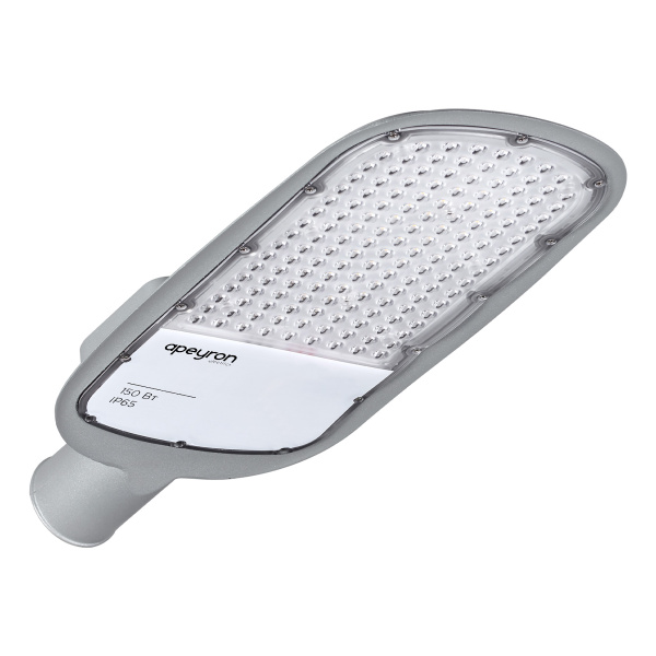 29-05 Светильник светодиодный, уличный, консольный 150Вт, 230/50Гц, 16500лм, 5000К, IP65, КСС "Ш", 540*215*80мм, Ф60мм, серый APEYRON
