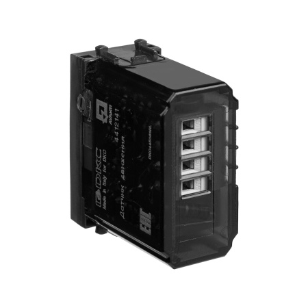 Датчик движения модульный, "Avanti", "Черный матовый", 1 модуль DKC