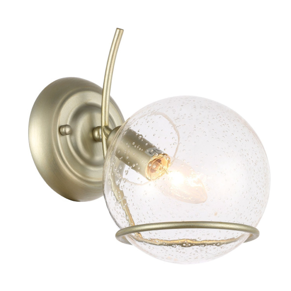 Бра Шампань/Прозрачный,С пузырьками воздуха E14 1*40Вт SL1136.201.01 EVOLUCE