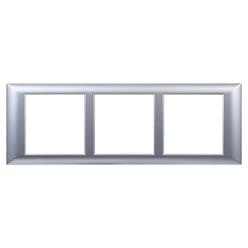 Рамка-суппорт "Avanti" для "In-liner Front",  серебристый металлик, 6модулей DKC