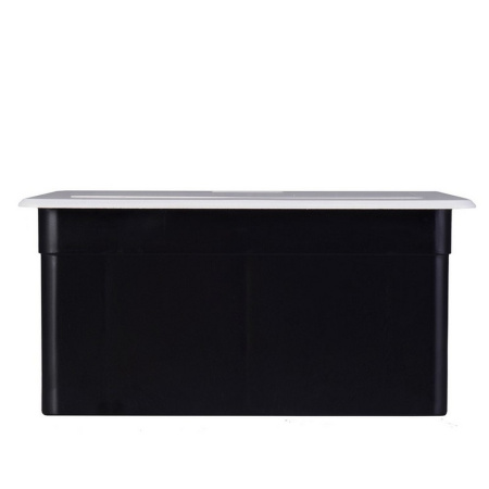 Выдвижной горизонтальный модуль RocketSocket в столешницу для розеток Livolo 2 поста, белый