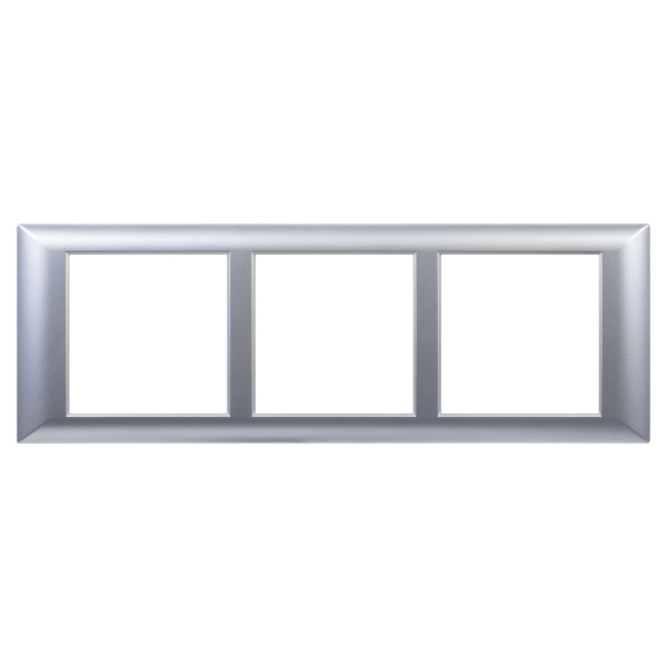 Рамка-суппорт "Avanti" для "In-liner Front",  серебристый металлик, 6модулей DKC