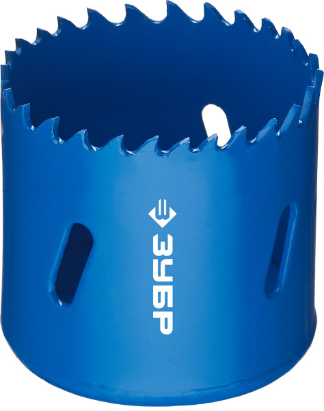 48мм, коронка биметаллическая, быстрорежущая сталь ЗУБР