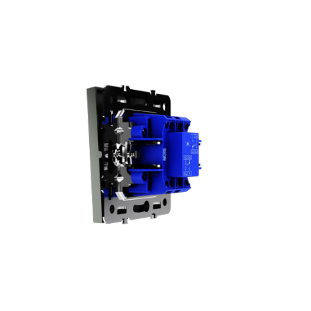 Перекрестный переключатель встраиваемый Voltum S70 одноклавишный 10А, (титан)