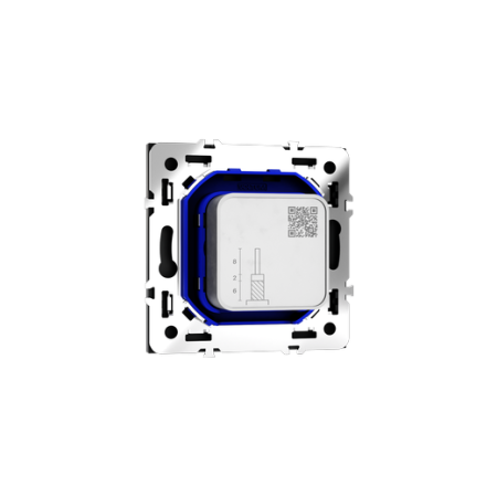 Розетка телевизионная встраиваемая Voltum S70 оконечная TV+SAT, (черный матовый)