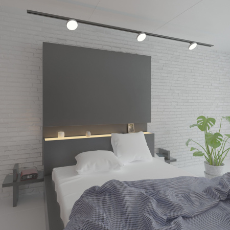 Трековый светодиодный светильник для однофазного шинопровода 12Вт 4200К серебряный IP20 Pila (a056104) Elektrostandard