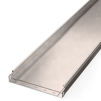 Лоток неперфорированный Стандарт INOX (AISI 409) 300х50х3000 (0,8 мм) (6 м/уп) Промрукав