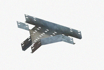 Лоток тройниковый перфорированный ОТ 100х80 УХЛ1, оцинкованный лист S1,5