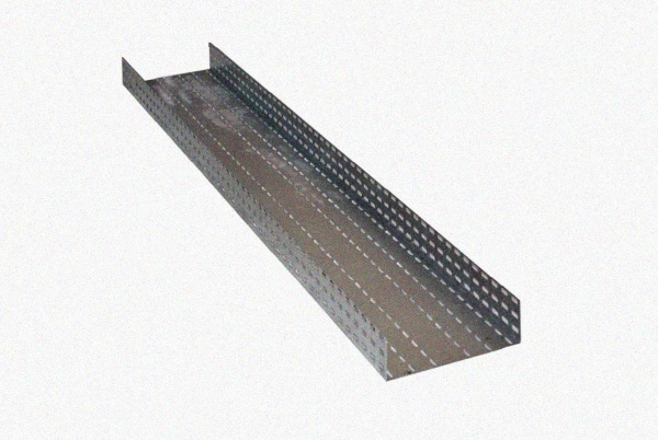 Лоток перфорированный ЛМ 100х80х2000 УТ1,5, оцинкованный лист S1,0