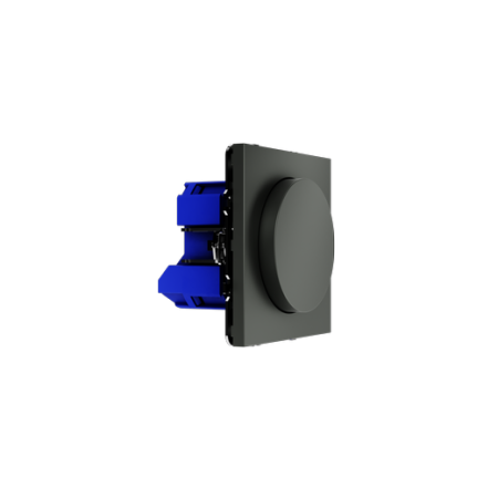 Светорегулятор встраиваемый Voltum S70 поворотно-нажимной 600 Вт, (титан)