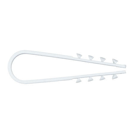 Дюбель-хомут для круглого кабеля (5-10мм) белый (100шт) PROxima EKF