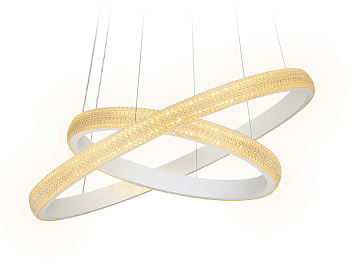 Подвесной светодиодный светильник с пультом FA615 WH белый 90W D600*1000 (ПДУ РАДИО 2.4) Ambrella Light