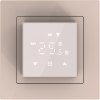 Donel Термостат с датчиком пола, программируемый, 16 A, 45*45 мм., стекло кашемир, серия DTEF