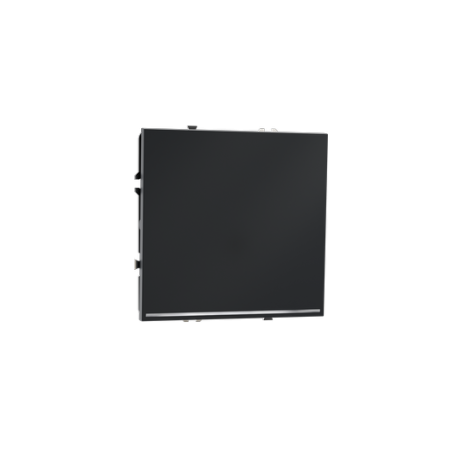 Выключатель встраиваемый Voltum S70 одноклавишный с подсветкой 10А, (графит)