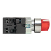 Переключатель BD21 2P c красной подстветкой 24В NO PROxima EKF