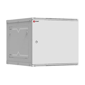 Шкаф телекоммуникационный настенный разборный 9U (600х650) дверь металл, Astra серия PROxima EKF