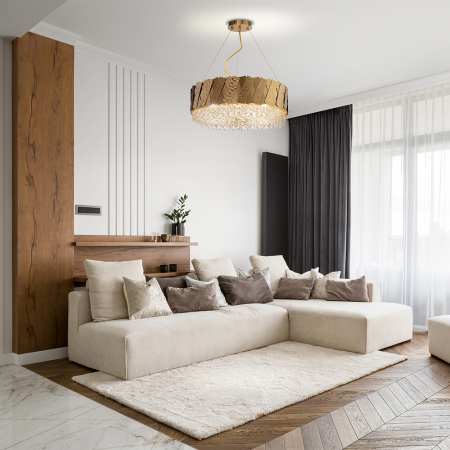 Подвесной светильник 5*E14 40Вт Латунь IP20 Artistico MOD017PL-05BS Maytoni