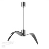 Подвес GU10 1*5W BIRDS чёрный/хром/стекло ODEON LIGHT