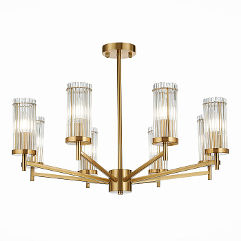 Люстра потолочная Латунь/Прозрачный E14 8*60Вт SL1233.302.08 ST LUCE