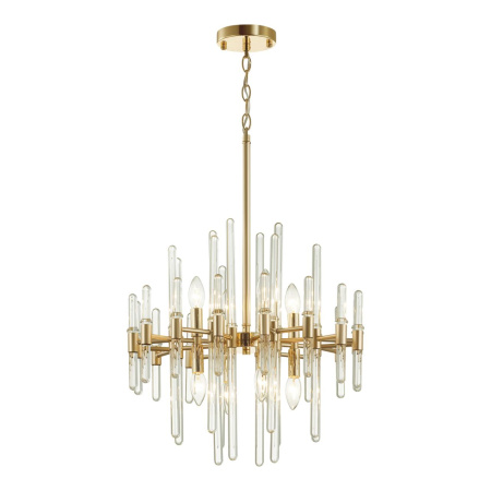 Люстра E14 8*40W STIKA золотой/стекло ODEON LIGHT