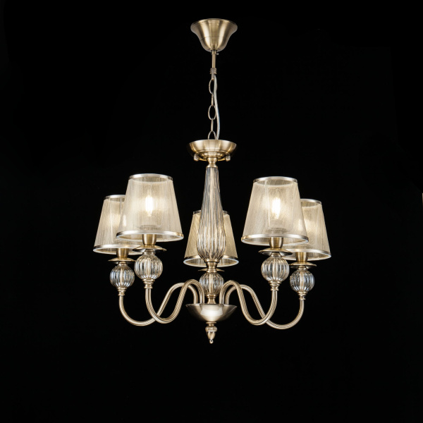 Люстра 5*E14 40Вт Бронза Антик IP20 Inessa FR2685PL-05BZ Freya