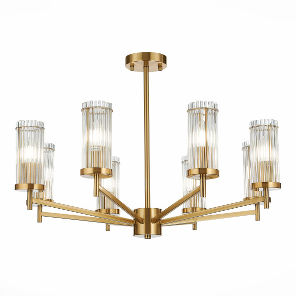 Люстра потолочная Латунь/Прозрачный E14 8*60Вт SL1233.302.08 ST LUCE