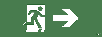 Самоклеящаяся этикетка 240х90мм "Фигура/стрелка вправо" для ССА 1005 IEK