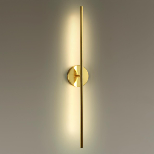 Настенный св-к поворотный 360° IP20 LED 12W 680Лм 3000K FUERTE металл/золото ODEON LIGHT