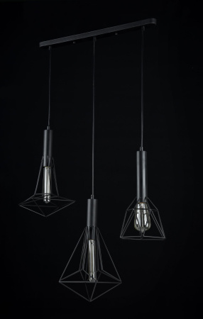 Подвесной светильник 3*E27 60Вт Черный IP20 Spider T021-03-B Maytoni