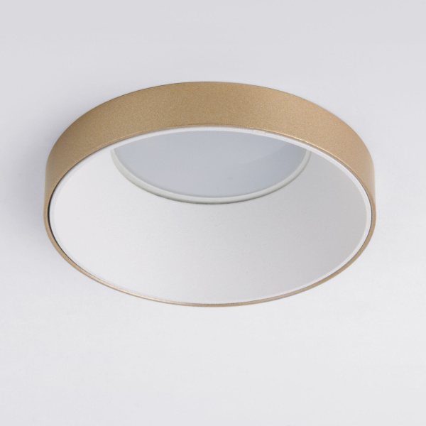 Встраиваемый точечный светильник GU10 белый, золотой IP20 (a053338) Elektrostandard