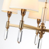 Люстра E14 5*40W LONDON бронзовый/белый/ткань ODEON LIGHT