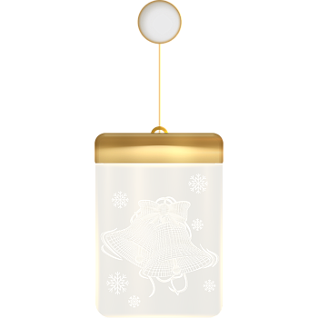 Светильник новогодний THE BELL 3D, 3хААА 115х160мм Ritter