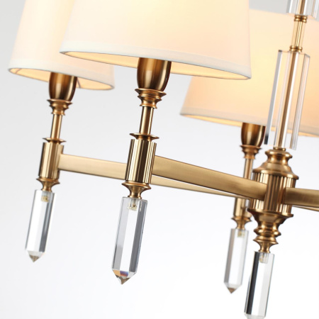 Люстра E14 5*40W LONDON бронзовый/белый/ткань ODEON LIGHT