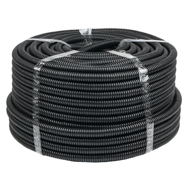 Труба гофр, ПНД с протяжкой d20 мм (100 м) черная EKF-Plast