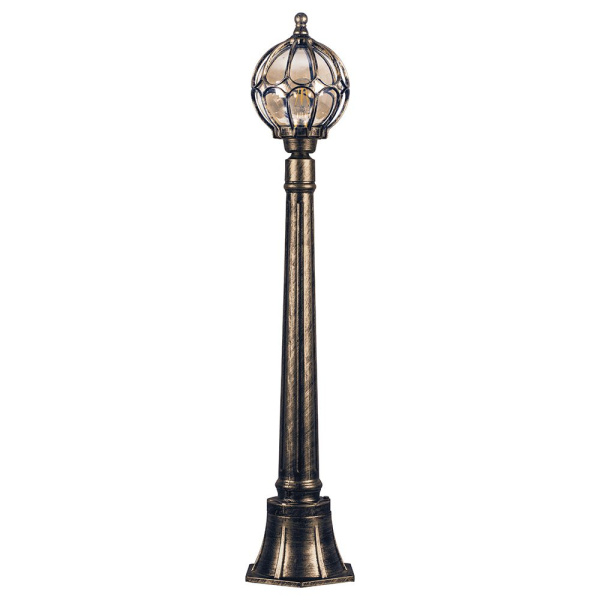 Светильник садово-парковый Feron PL3806 круглый, столб 60W 230V E27, черное золото