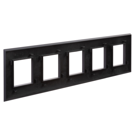 Рамка "Avanti", "Черный матовый", 5 постов (10 мод.) DKC