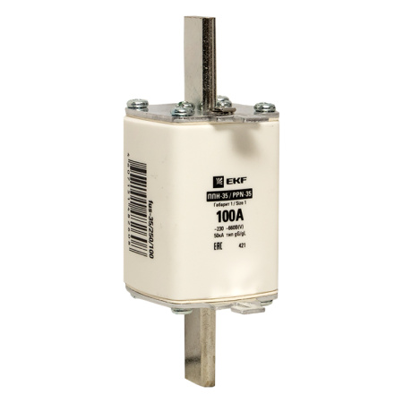 Плавкая вставка ППН-35 250/100А габарит 1 PROxima EKF