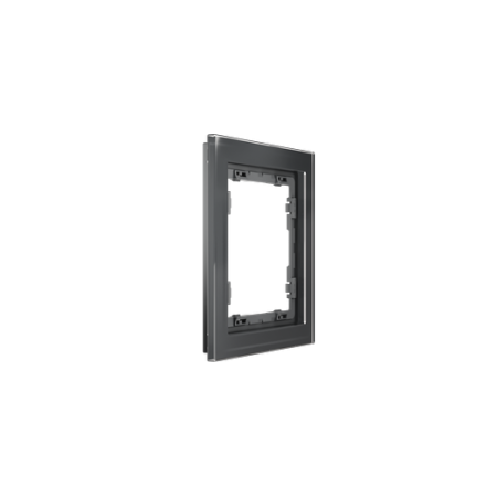 Рамка стеклянная Voltum S70 на 1 пост, (графит, стекло)