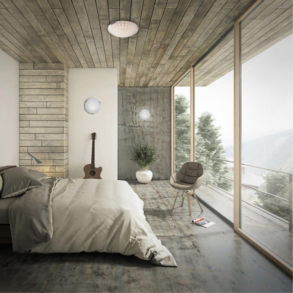 Св-к стекло/белое E27 2*60Вт D300 QUADRO WHITE SONEX