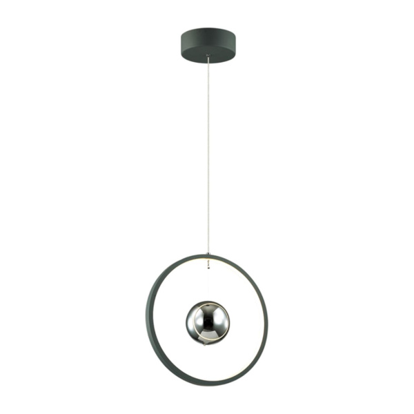 Подвес LED 21W 220V LOND тёмно-серый/хром ODEON LIGHT